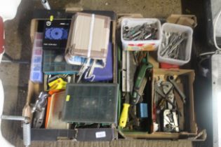 Two tray boxes and contents of various tools to in