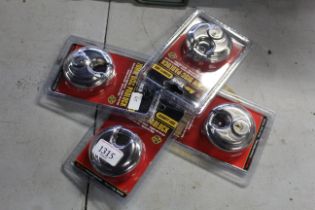 Four Am-Tech 70mm disc padlocks (45)