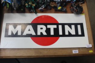 A card Martini sign