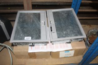 Two Newlec populated floor boxes in original boxes