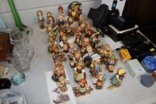 A large quantity of Hummel figures