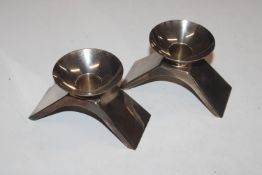 A pair of WMF candle holders
