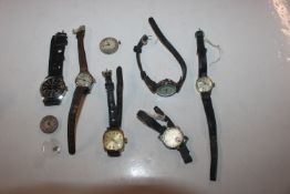 A bag of wrist watches to include Sindaco military