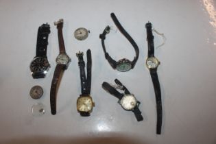 A bag of wrist watches to include Sindaco military