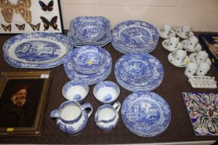 A quantity of Copeland Spode "Italian" pattern din