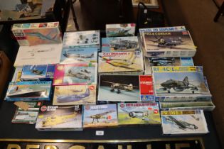 A collection of Airfix, Revell and other boxed mod