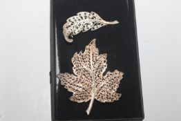 Two vintage Sterling silver brooches