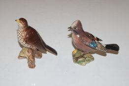 A Beswick model of a jay and a Beswick model of a