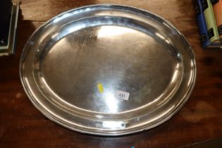 A Mappin & Webb oval plated platter