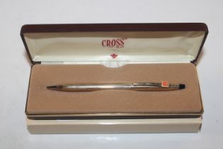 A Cross 10ct rolled gold pen