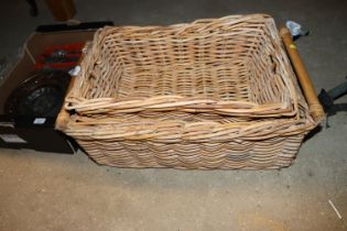 Three wicker baskets