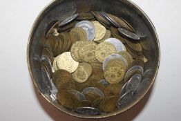 A tin containing "Good Old Days" gambling tokens,