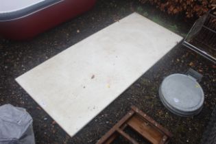 A large piece of plastic worktop, approx. 30" x 72