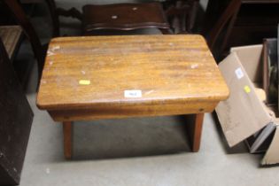 A wooden stool