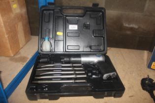 A Power Craft set of breaker tools in fitted plast