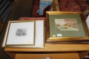 A quantity of various gilt framed and glazed print