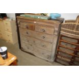 A Victorian mahogany chest of drawers