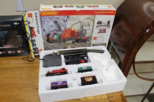A Hornby industrial freight electric train set wit