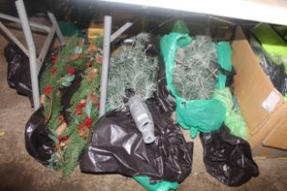 Three bags of various Christmas decorations