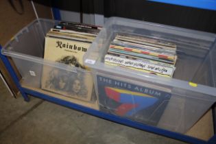 Two boxes containing a quantity of various records