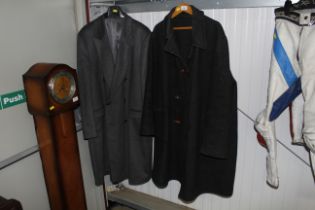 An Anthony Loretto wool and cashmere overcoat (siz