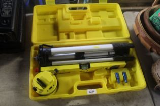 A Focus laser level in fitted plastic case