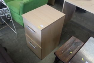 A modern two draw filing cabinet