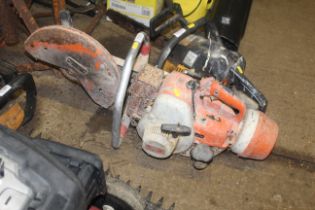 A Stihl STt350 Super petrol disc cutter