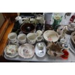 A collection of decorative china to include variou