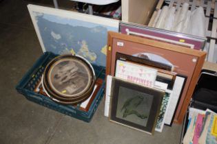 A quantity of various framed pictures and prints