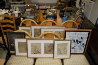 A set of three gilt frame pictures of Royal scenes