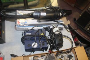 A Silvercrest 12V hand held vacuum cleaner with or