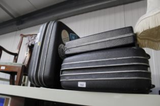 Three various travel cases