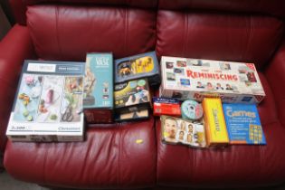 A collection of various games, puzzles, a Harry Po