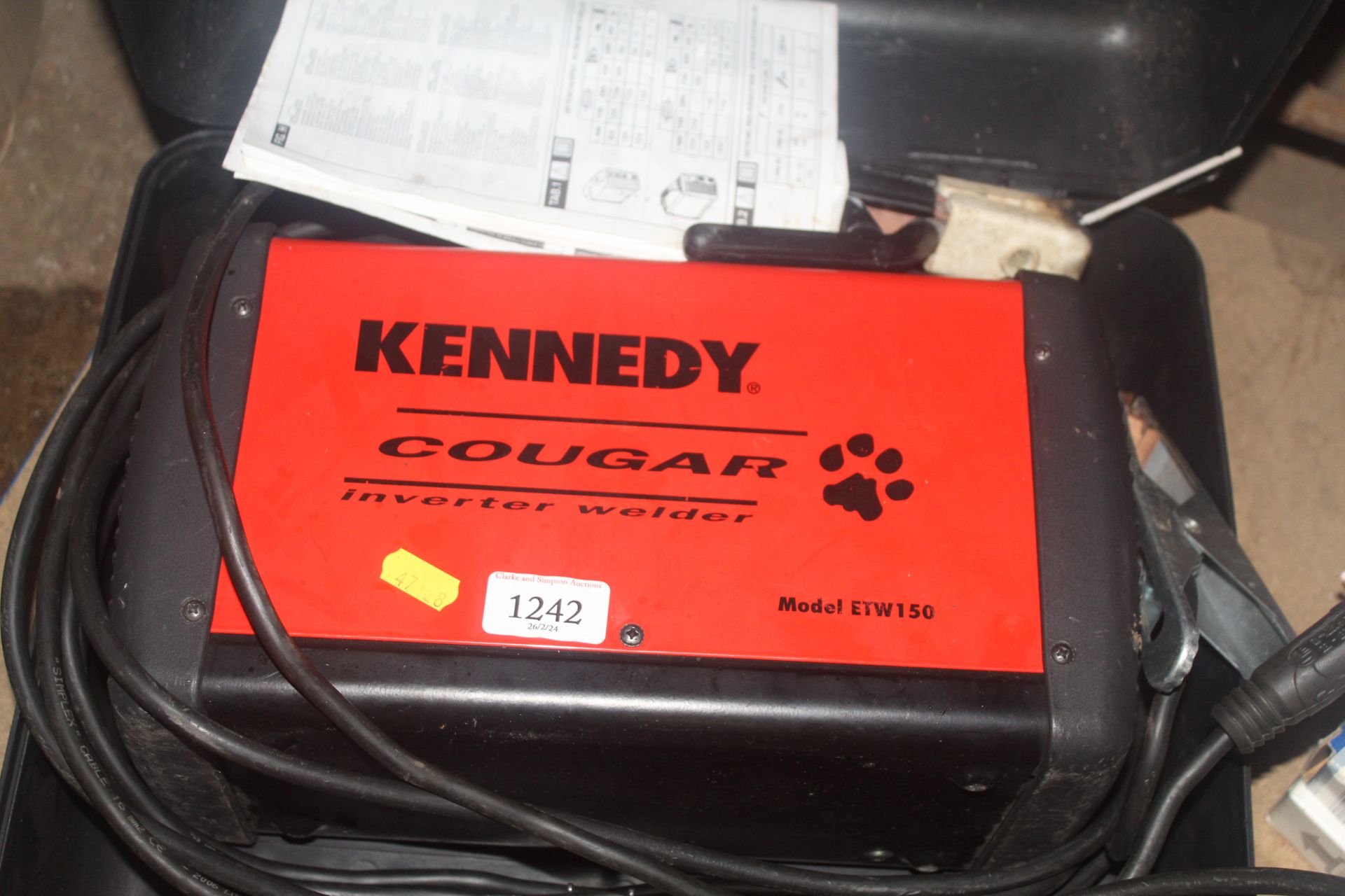A Kennedy Cougar ETW150 invertor welder in fitted - Image 2 of 2
