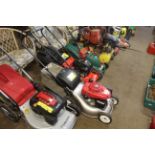 A Honda Izy self-propelled rotary lawn mower with