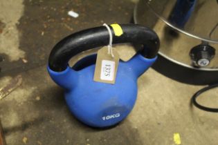 A JLL 10kg kettlebell weight