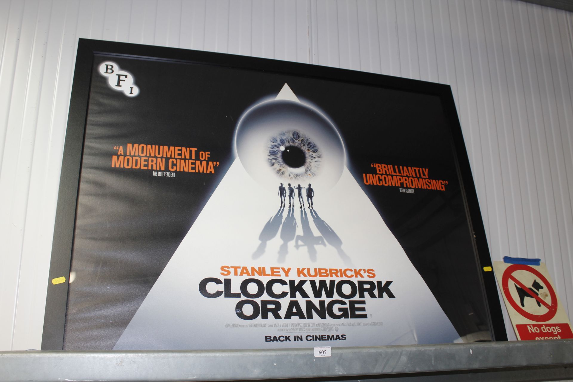 A large advertisement poster for Stanley Kubrick's