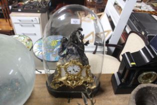 A French Leroy of Paris mantel clock decorated wit