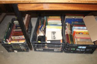 Three boxes of various books and ephemera