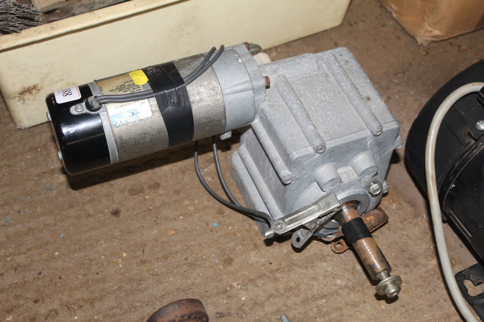 A Parvalux heavy duty reduction gearbox with integ