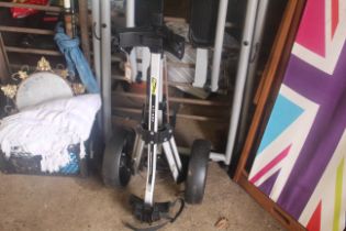 A BagBoy LT-400 folding golf trolley