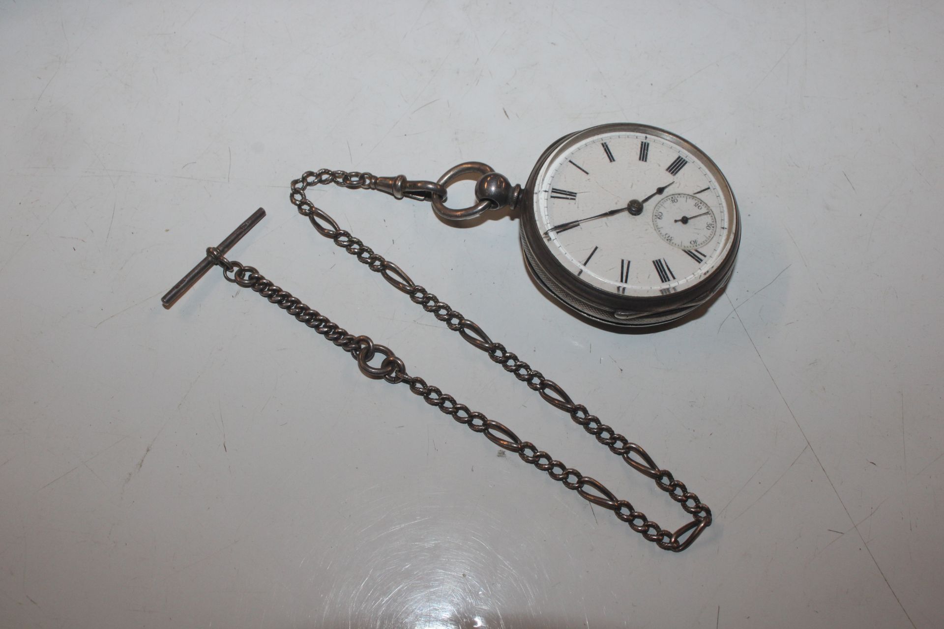 A silver cased pocket watch and chain and various - Image 4 of 12