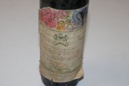 A bottle of Chateau Mouton Rothschild 1970 Marc Ch