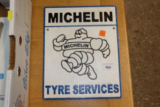 A reproduction Michelin plaque