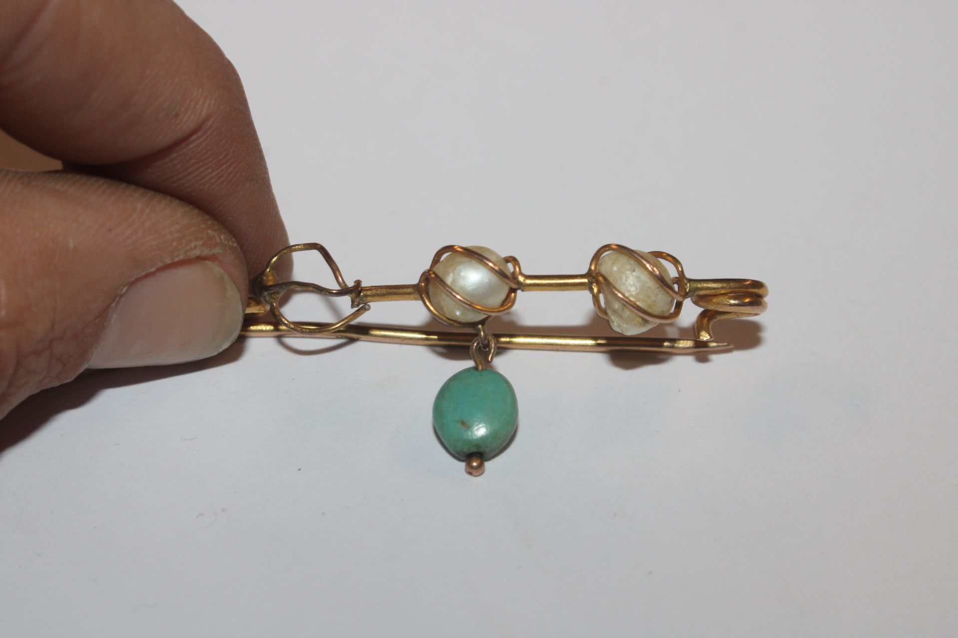 A Murrle Bennett 9ct gold Art Nouveau style brooch - Image 7 of 8