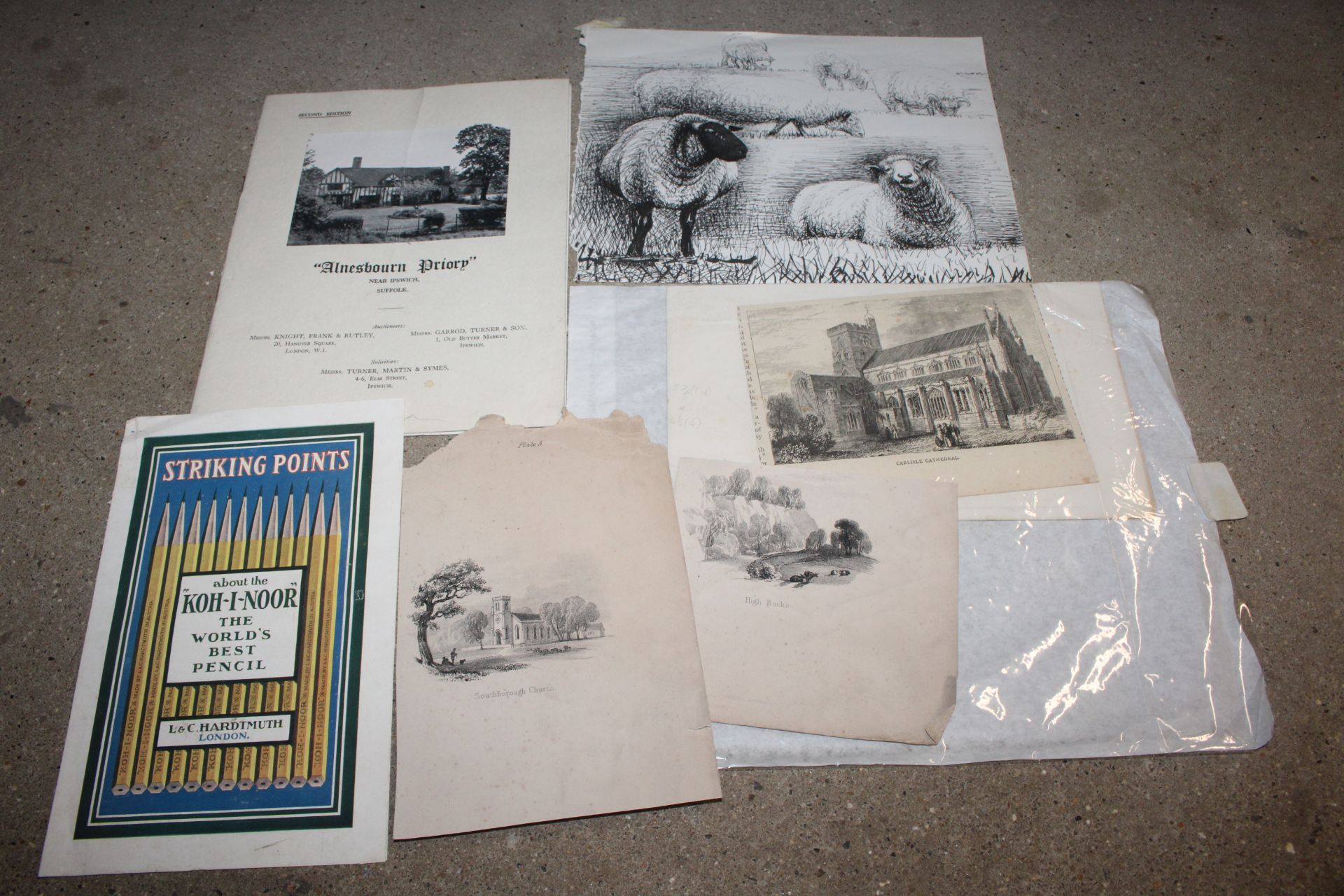 A box of various pictures including Buffalos Victo - Image 4 of 5