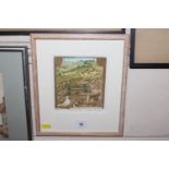 Glynn Thomas Signed limited edition etching "A Tus