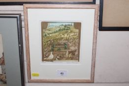 Glynn Thomas Signed limited edition etching "A Tus