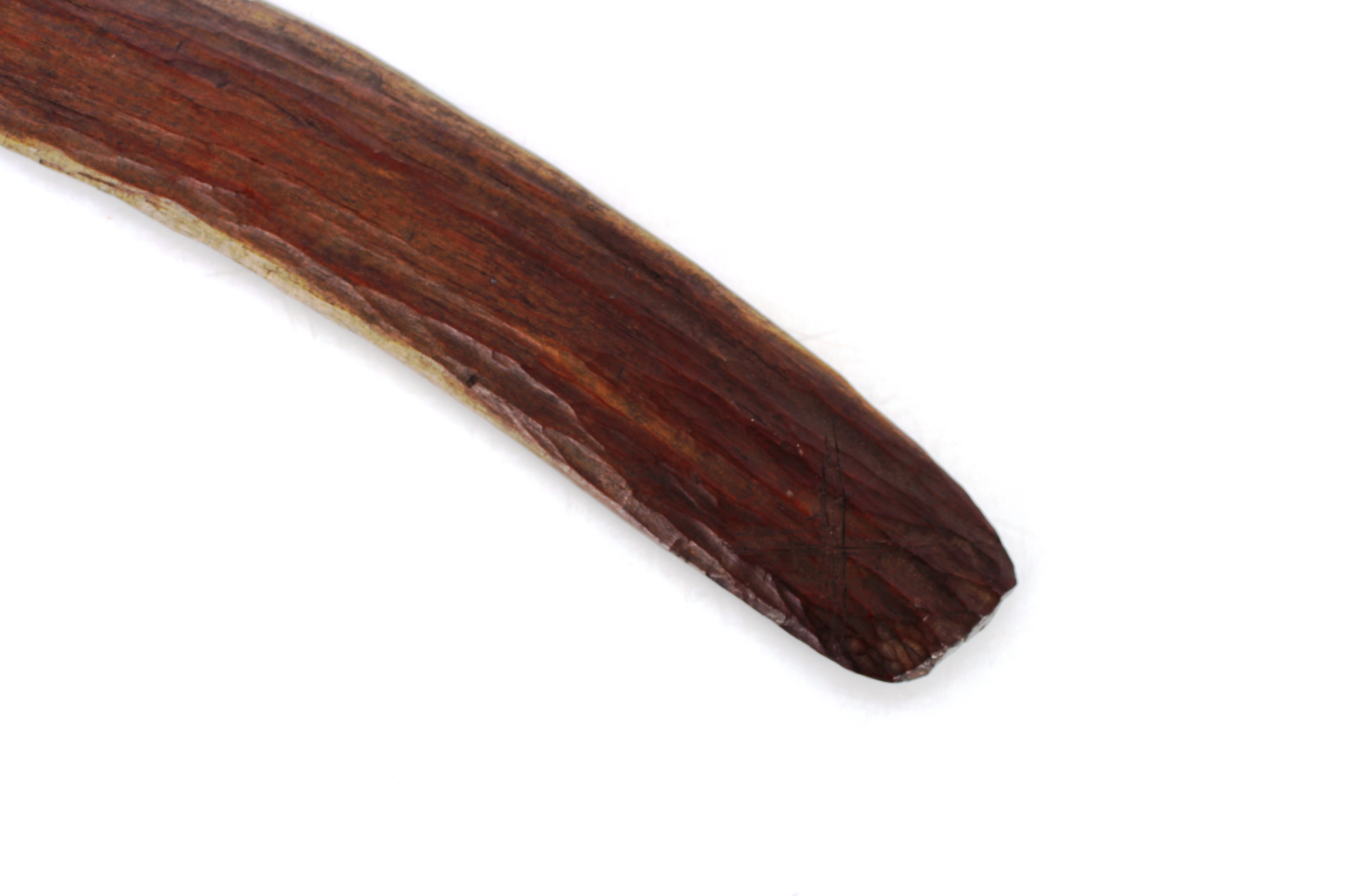An Aboriginal boomerang with incised carving and s - Image 5 of 6